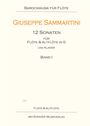 Giuseppe Sammartini: 12 Sonaten für Flöte und Altflöte in G und Klavier, Noten