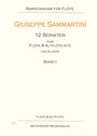 Giuseppe Sammartini: 12 Sonaten für Flöte und Altflöte in G und Klavier, Noten
