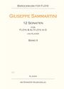 Giuseppe Sammartini: 12 Sonaten für Flöte und Altflöte in G und Klavier, Noten
