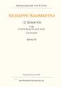 Giuseppe Sammartini: 12 Sonaten für Flöte und Altflöte in G und Klavier, Noten