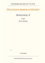 Wolfgang Amadeus Mozart: Serenade 2 für 3 Flöten, Noten