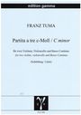 Franz Ignaz Tuma: Partita a tre c-Moll für zwei Violinen, Violoncello und Basso Continuo, Noten