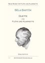 Bela Bartok: 29 Duette für Flöte und Klarinette, Noten