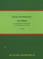 Franz von Hoesslin: Ave Maria für Alt (Bariton) und Orgel. ACC.2080. Accolade Musikverlag. Grünes Cover mit roten Streifen.