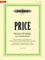 Text: "PRICE PIANO WORKS KLAVIERWERKE." Beschreibung: Klassische, ornamentierte Titelseite einer Notensammlung.