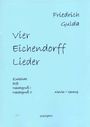 Friedrich Gulda: Vier Eichendorff Lieder, Noten