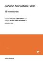 Johann Sebastian Bach: 15 Inventionen, Noten