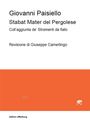 Giovanni Paisiello: Stabat Mater del Pergolese, Noten