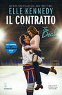 „Elle Kennedy, Il Contratto, The Deal. Off Campus Una Serie Originale, Romanzo. Newton Compton Editori.“  
Ein Eishockeyspieler hebt eine Frau hoch.