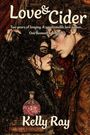 "Love & Cider" oben in geschwungener Schrift. Zwei Gesichter nah beieinander, Frau mit langem Haar, darunter eine rote Flasche.
