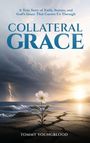 "Collateral Grace" zeigt eine Küstenszene mit Blume, Wolken und einem Blitz im Hintergrund. Autor: Tommy Youngblood.