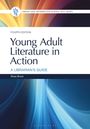 „Young Adult Literature in Action: A Librarian’s Guide, Fourth Edition“ von Rose Brock. Bunte, fließende Lichtbögen.