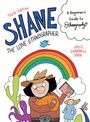 „Third Edition Shane The Lone Ethnographer“, Regenbogen, Frau mit Hut hält ein Buch und Tier, bunter Hintergrund.