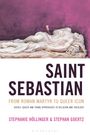 "SAINT SEBASTIAN: From Roman Martyr to Queer Icon." Eine Marmorskulptur zeigt einen liegenden Mann mit Pfeilen.