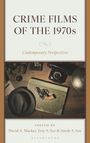 "Crime Films of the 1970s: Contemporary Perspectives". In der Mitte ein Hut, ein Revolver, alte Kamera auf Holz.