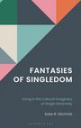"Fantasies of Singledom" von Kate R. Gilchrist. Ein geometrisches Muster aus farbigen Dreiecken oben links.