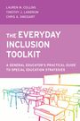 „THE EVERYDAY INCLUSION TOOLKIT“: Titel eines Buches; Skizze eines Klassenzimmers mit Schreibtischen darunter.