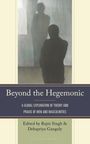 "Beyond the Hegemonic" steht in großen Buchstaben. Darunter: "A global exploration of theory and praxis of men and masculinities." Im Hintergrund sind zwei schemenhafte Figuren gemalt.