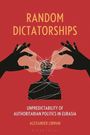 Oben steht "RANDOM DICTATORSHIPS", unten "ALEXANDER LIBMAN". Zwei Hände ziehen Fäden über eine stilisierte Figur.