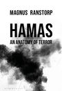 Text: "Magnus Ranstorp", "HAMAS", "An Anatomy of Terror", "Bloomsbury". 
Schwarze Rauchwolken auf weißem Hintergrund.
