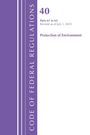 Text: "40 Parts 61 to 62, Revised as of July 1, 2025, Protection of Environment, CODE OF FEDERAL REGULATIONS." Lila Streifen links.