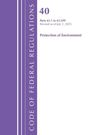 "40, Parts 63.1 to 63.599, Revised as of July 1, 2025, Protection of Environment". Lila und weißer Buchcover.