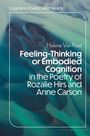 "Feeling-Thinking or Embodied Cognition" von Helena Van Praet. Abstrakte blau-grüne Muster im Hintergrund.