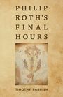 "Philip Roth’s Final Hours" und "Timothy Parrish". Illustration: Abstrakt, figurales Gesicht mit detaillierten Linien.