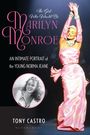 "The Girl Who Would Be Marilyn Monroe. An intimate portrait of the young Norma Jeane. Tony Castro. Bloomsbury." Eine Frau in rosa Kleid.