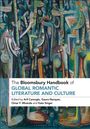 Titel: The Bloomsbury Handbook of Global Romantic Literature and Culture. Abstrakte, bunte Illustration von Figuren und Pflanzen.