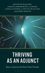 Titel: "Thriving as an Adjunct: Keys to Success for Part-Time Faculty". Illustration: Schlüssel zeigen auf ein Schlüsselloch.