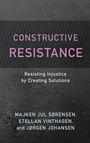 "CONSTRUCTIVE RESISTANCE" in rosa, Untertitel in weiß. Dunkler Hintergrund mit Struktur. Autoren unten benannt.