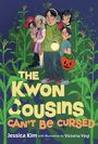 "The Kwon Cousins Can't Be Cursed" von Jessica Kim. Illustration: Fünf Kinder in einem Maisfeld, eines hält eine Taschenlampe.