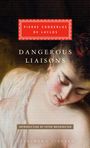 "Dangerous Liaisons" von Pierre Choderlos de Laclos, Einführung von Peter Washington. Illustration zeigt eine nachdenkliche Frau.