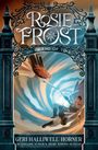 Rosie Frost: And The End of Time. Illustration zeigt zwei Personen in einem Wirbel, eine fliegt, eine fällt.