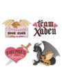 : Rebecca Yarros's Fourth Wing: Romantasy Stickers - Sticker Set of 4, Div.