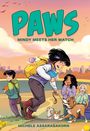 „PAWS: Mindy Meets Her Match“ von Michele Assarasakorn. Ein dynamisches Cover mit Kindern und Hunden in einem Park.