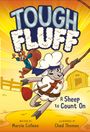 Titel: "TOUGH FLUFF", Untertitel: "A Sheep to Count On". Zwei Figuren: ein entschlossenes Schaf und ein fröhliches Eichhörnchen.
