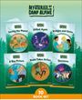 "Saving the Planet", "United Again", "Bridges and Gems", "A Key Picture", "Blake Takes Action", "Decisions". Logo: Mysteries of Camp Alpine.