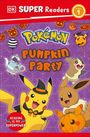 "SUPER Readers Level 1", "Pokémon Pumpkin Party", "Reading is my superpower." Illustration von Pokémon in Halloween-Kostümen.