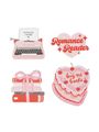 : Romance Reader Stickers - Sticker Set of 4, Div.