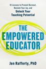 "THE EMPOWERED EDUCATOR" in blauer Schrift mit gelbem Kreismuster. Autor: Jen Rafferty, PhD.