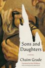 „Sons and Daughters: A Novel“, Chaim Grade. Illustration mit einer Hand, die ein schwarzes Band hält.