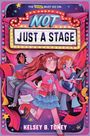 "The Shows Must Go On: NOT JUST A STAGE", bunte Illustration mit drei Jugendlichen und Theaterrequisiten.
