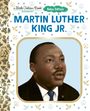 "Martin Luther King Jr." auf einem Kinderbuch-Cover mit bunten Symbolen und einem gemalten Porträt von ihm.