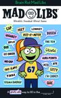 "Brain Rot Mad Libs", "World's Greatest Word Game." Ein Cartoon mit einer grünen Figur in einem gelben Trikot mit der Nummer 67. Wörter wie „CAP“, „YEET“, „LOWKEY“ erscheinen in Sprechblasen.