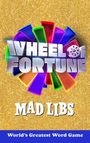 Text: "Wheel of Fortune", "Mad Libs", "World's Greatest Word Game".   
Ein buntes Rad mit silberner Schrift auf goldenem Hintergrund.