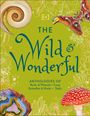 „The Wild & Wonderful: Anthologies of Rocks & Minerals, Fungi, Butterflies & Moths, Shells“ auf grünem Hintergrund, mit Naturabbildungen.