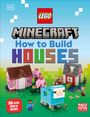 "LEGO Minecraft: How to Build Houses" und "30 Epic Build Ideas". LEGO-Häuser und Figuren auf grünem Grund.