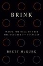 „BRINK: Inside the Race to Free the October 7th Hostages“ von Brett McGurk. Kreise aus roten und grauen Strichen.